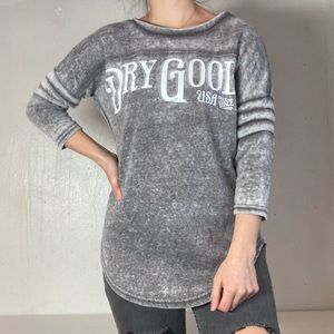 Heather Gray 3/4 Sleeve Dry Goods Fitted Lined Tee